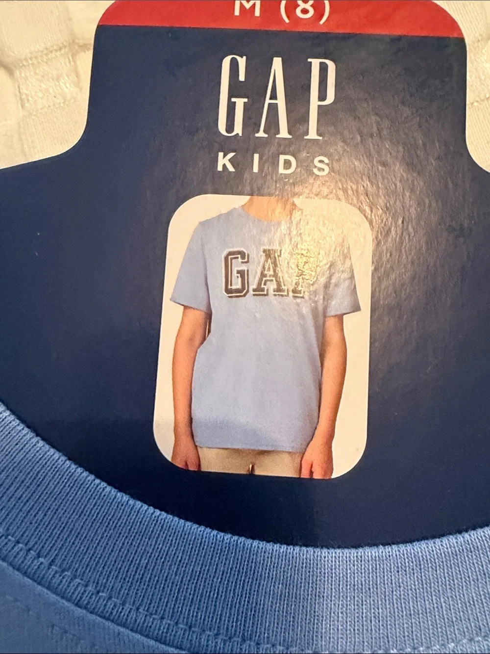 GAP Champion Boys Navy Shorts with Light Blue and Cream Graphic Tees